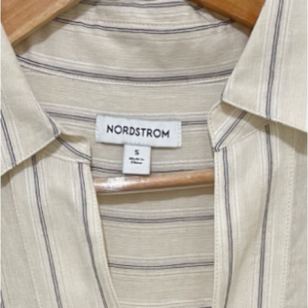NWT Nordstrom Striped V-neck tunic Shirt Dress, Size Small $129 - Picture 16 of 16